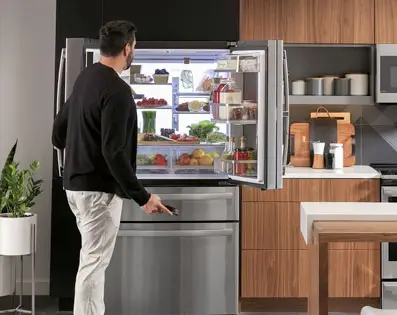 Refrigerator door configuration